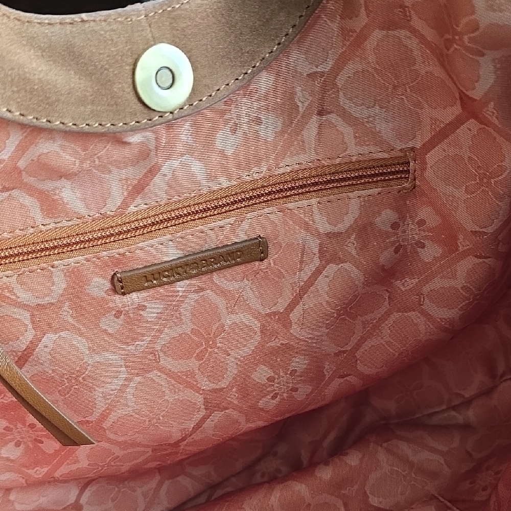 Lucky Brand Brown Suede Fringe Hobo Bag NWT - Picture 4 of 13
